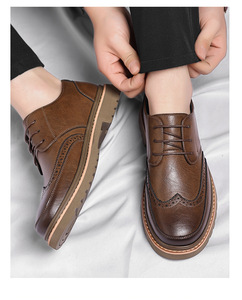 รองเท้าสไตล์อังกฤษย้อนยุคสำหรับผู้ชาย IStapromo Gifts รุ่นฤดูใบไม้ร่วงปี 2026 เหมาะสำหรับงานทางการและลำลอง - Product Image 5