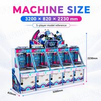 Machine à poussoir de pièces de monnaie pour centres de jeux, fournie directement par l'usine, avec garantie d'un an, utilisant des systèmes de poussoir de pièces et de machines de jeu d'arcade, vente en gros