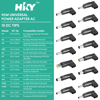 Pengisi daya laptop 90W Universal untuk IBM Lenovo Hp DELL Asus MSI Acer Samsung LG medion ultrabook laptop bisnis