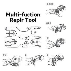 Ensemble d'outils multifonctionnels pour la <span class=keywords><strong>plongée</strong></span>, adapté à l'entretien et à la réparation des régulateurs de <span class=keywords><strong>plongée</strong></span> - Product Image 5