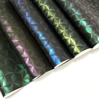 Couleur caméléon magique Sensible à la chaleur Tissu Pu Changement de température Changement de couleur thermochromique Cuir Pu