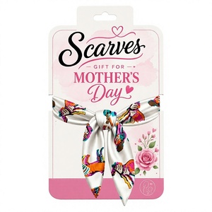 Ready Packaged Scarf <strong>Mother's</strong> Day <strong>Gift</strong> <strong>From</strong> <strong>Daughter</strong> <strong>to</strong> <strong>Mother</strong> Elegant Lady Neck Decor Polyester Ribbon Wholesale - Product Image 1