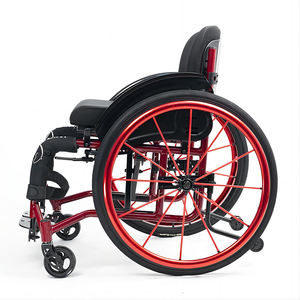 折りたたみ式カスタムスポーツ車椅子用の障害者スクーター調節可能な手動車椅子アルミニウムリハビリテーション療法用品 - Product Image 2