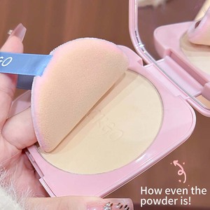 LUCK GIRLS Polvo Compacto Nuevo Polvo Fijador Control de Grasa para Retoques de <span class=keywords><strong>Maquillaje</strong></span> Corrector Acabado Mate Resistente al Agua Tono Natural de Piel - Product Image 5