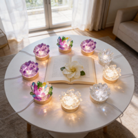 Lampe en cristal d'améthyste naturelle en gros, pierre de guérison, veilleuse pour la décoration intérieure, autres objets artisanaux en cristal