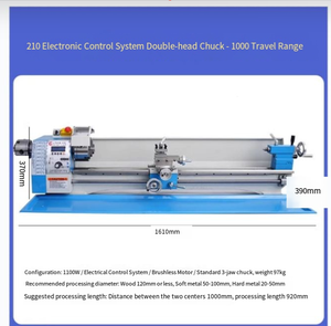 HC210 400mm 900W hogar DIY Mini <span class=keywords><strong>Manual</strong></span> Metal <span class=keywords><strong>madera</strong></span> <span class=keywords><strong>torno</strong></span> WM210F400 Mini CNC WM210V Motor sin escobillas <span class=keywords><strong>de</strong></span> velocidad Variable Horizontal - Product Image 6