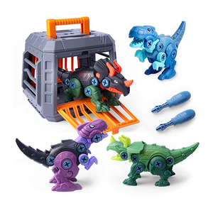 Juguetes de Construcción STEM para Niños, Dinosaurios y Jaula de Escape, Juguetes de Dinosaurios Desarmables con Juego de Jaula - Product Image 1
