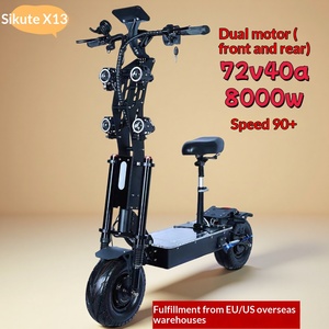 Envío Directo desde Almacén en Europa y Estados Unidos, Scooter de Alta Velocidad de 13 Pulgadas, 100 km/h, Alta Potencia - Product Image 4