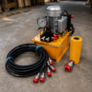 Vérin hydraulique creux à simple effet 20-100 tonnes Série RCH avec pompe manuelle et trou central – Vente directe usine, personnalisable - Product Image 2
