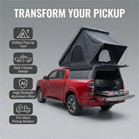 Couvercle de benne de pick-up étanche en alliage d'aluminium