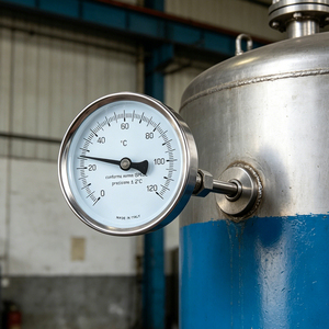 Ventes d'usine, jauge de température bimétallique industrielle à montage arrière, boîtier en acier inoxydable, lecture facile, haute qualité, prix bas, OEM, IP65 - Product Image 4