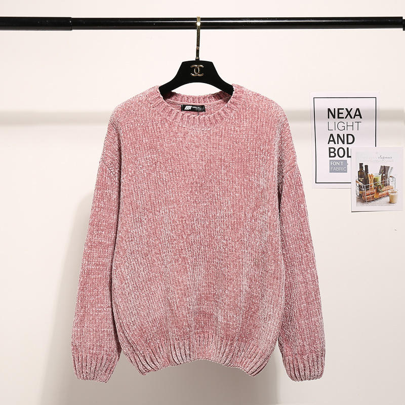 Winter Loose and Thick Chenille Pullover Women's Sweater