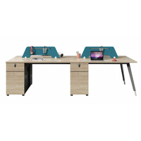 Poste de travail de bureau moderne avec cloison, bureau informatique, siège d'employé, cloison de séparation, ensemble de mobilier de direction de luxe, vente en gros