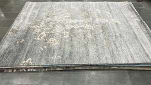 Grand tapis de salon personnalisé moderne fait à la main de haute qualité 4m de large tapis tressé jacquard tissage plat imprimé bambou soie - Product Image 3