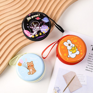 クマのヘッドセットバッグバニー学生女性 USB ケーブルオーガナイザーギフトイヤホン収納袋小銭入れイヤホンボックスヘッドフォンケース - Product Image 4