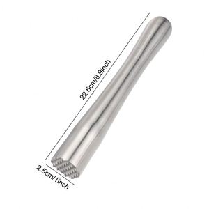 Muddler de Acero Inoxidable 304, Triturador de Hielo Reutilizable, Varilla para Mezclar Bebidas, Varilla para Triturar Hielo de Frutas, Herramientas para Bar Mojito - Product Image 2