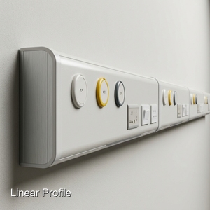 Integrated <strong>Hospital</strong> Medical Bed Head Unit by Keling Medical Featuring Oxygen <strong>Gas</strong> <strong>Outlets</strong> - Product Image 3