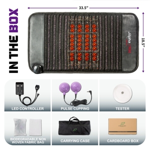 Luxuryade A900 <span class=keywords><strong>Bio</strong></span> PEMF Ferninfrarot-Heizmatte mit Photonen-Rotlicht, Edelstein-Therapie-Massage, Amethyst-Kristall-Pad - Product Image 6