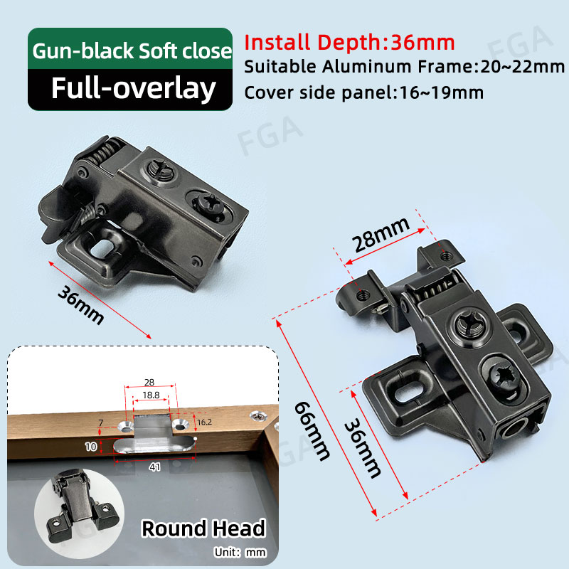 Round head-Gun-black-A