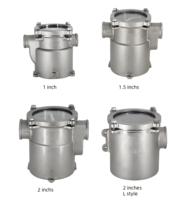 Filtre à eau de mer en acier inoxydable 316L résistant à la corrosion pour le refroidissement du moteur de bateau 1/1,5/2/3/4 pouces