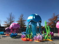 Animal méduse grand chinois année nem lanternes en papier festival extérieur étanche lanterne décorative
