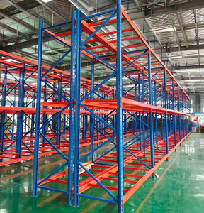 מדפי אחסון תעשייתיים כבדים ממתכת עם משטח פלדה לאחסון - Product Image 2