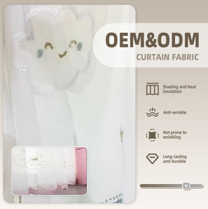 ColorsTex ODM OEM <span class=keywords><strong>Tissu</strong></span> Voile Jacquard Brodé Respirant Léger en Polyester pour Rideaux, Vendu <span class=keywords><strong>au</strong></span> Rouleau - Product Image 1