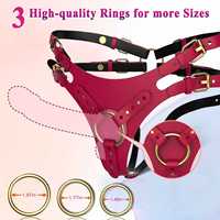 Sous-vêtements féminins sans bretelles, culotte avec ceinture ajustable à la taille et aux cuisses, harnais pour godemiché, pour les jeux lesbiens et gays débutants