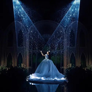 DJ Bride Magic RGB Animación Láser Show Light Haze Machine Boda Efecto de nieve con lluvia para iluminación de escenario - Product Image 5