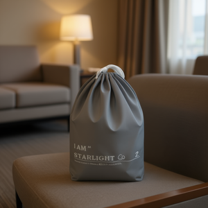 Gray Travel Wet <b>Storage</b> Drawstring Bag 40*30cm for <b>Storage</b> of <b>Clothes</b> - Product Image 2