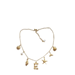 Wholesale Gold Stainless Steel Jewelry Making Women <b>Necklace</b> DIY Personalized Custom Shell Sun Starfish Pearl Letter Pendants - Product Image 1