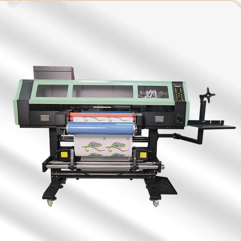 เครื่องพิมพ์ UV dtf Impresora A1 สําหรับขวดถ้วยรูปทรงผิดปกติใด ๆ พร้อมเครื่องพิมพ์ UV dtf การถ่ายโอนฟิล์ม 2 ใน 1