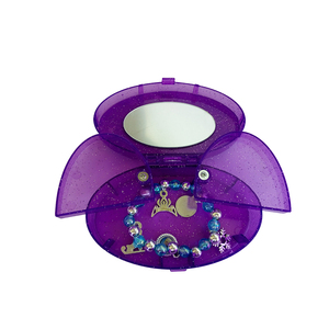 Mini Jewelry Set Bracelet Pendant Mirror Storage case Shaped Cute Box with Star Design Custom logo Promotional Gifts Girl's Toys