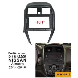 Ezonetronics para 2014-2016 soleado Nissan Almera estéreo de coche kit de instalación de fascia panel de Radio de coche marco adaptador cubierta