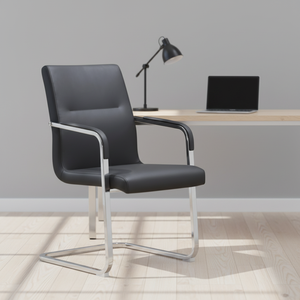 <span class=keywords><strong>Chaise</strong></span> de <span class=keywords><strong>bureau</strong></span> de direction <span class=keywords><strong>ergonomique</strong></span> au design moderne, en cuir, hauteur réglable, dossier en maille, accoudoirs fixes, siège pivotant - Product Image 2