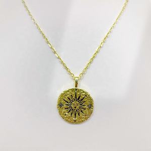 Collier simple en argent sterling 925, bijoux fantaisie, finition polie, rond, pour gravure DIY, cadeaux vintage, prix usine - Product Image 5