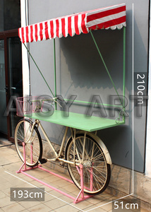 Vacances romaines pastorale vélo affichage modèle métal fer café Restaurant scène pour vitrine peint pour bureau étagère cadeau - Product Image 6