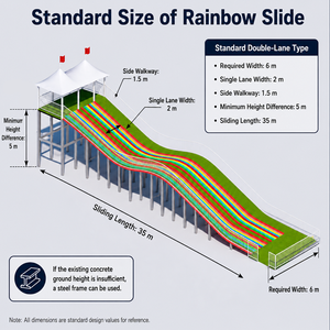 Manèges non motorisés pour tous les âges : Toboggan tubulaire arc-en-ciel pour parcs écologiques et stations touristiques - Product Image 4