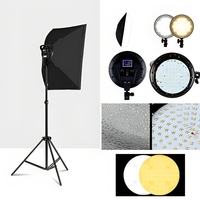 Écran LED bicolore à distance Boîte à lumière douce Studio de photographie Film Film Photo Shooting Live Streaming Video Recording Soft Box