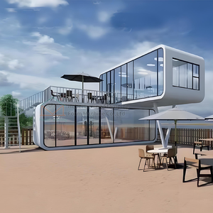 Las cabinas prefabricadas de estilo de cabina de oficina de ventas directas de fábrica se utilizan con fines comerciales y residenciales - Product Image 3