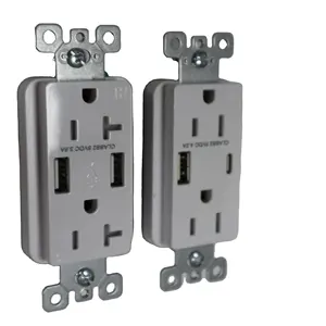 USA 15A type A+C USB outlet 125V Socket Wall Plug Receptacle electric outlet power socket