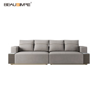Luxuriöses Modernes Ledersofa-Set 1:1 Dimensionsgetreue Nachbildung des Originaldesigns Premium-Material Verstellbare Konvertierbare Sitzgelegenheit