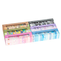 Kit de rubans washi vintage multi-styles, 20 rouleaux, ruban adhésif décoratif avec motifs à carreaux, floraux et géométriques pour scrapbooking et journal