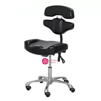 Chaise de salon en cuir de beauté Yicheng Beauty Wholesale, tabouret de technicien avec roulettes robustes, tabouret de salon réglable à bas prix
