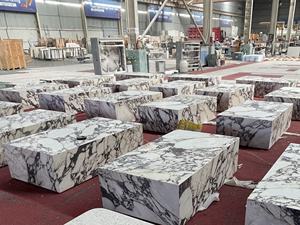 Кофейный столик из натурального камня SH STONE, современный, полированный, водонепроницаемый, для гостиной, виллы, из мрамора Calacatta Viola - Product Image 4