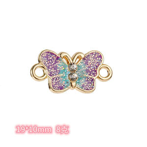 สร้อยข้อมือโลหะสองรูรูปผีเสื้อดอกไม้นกฮูกหัวใจผึ้งเสน่ห์สร้อยข้อมือพืชฤดูใบไม้ผลิเครื่องประดับเชื่อมต่ออุปกรณ์เสริม - Product Image 4