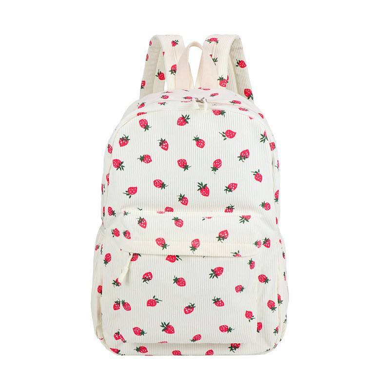 Off-white strawberry print backpack