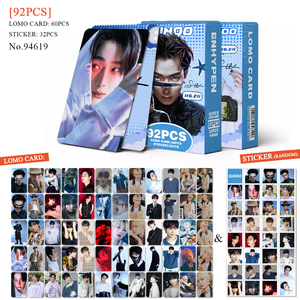 Nuove Carte Lomo Bifacciali ENHYPEN Kpop, Merchandise di Gruppo, Adesivi per Scrapbook Fai-da-Te, Collezione Idol, Carte Decorative ad Alta Definizione - Product Image 5