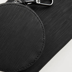 Sac à bandoulière en cuir noir pour hommes, Mini boîte <span class=keywords><strong>rigide</strong></span> multi-pochette, vente en gros, - Product Image 4