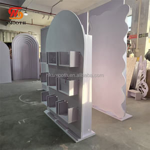 Toile de fond de scène de mariage lisse en acrylique PVC, toile de fond de mariage 3D, décoration de scène de mariage - Product Image 2